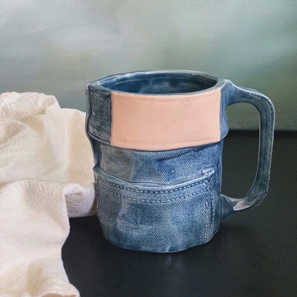 Vintage Other - VINTAGE 1979 Handmade Jeans Coffee Mug